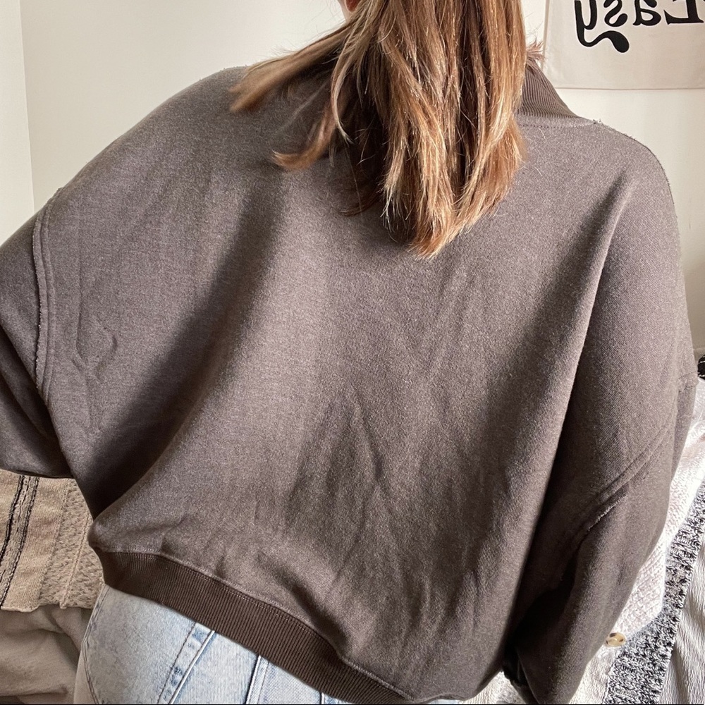 NWT Free People Rae Pullover / Wild Truffle - Picture 7 of 13